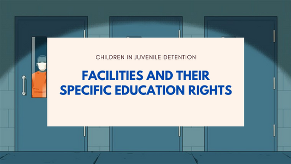 Children in juvenile detention banner